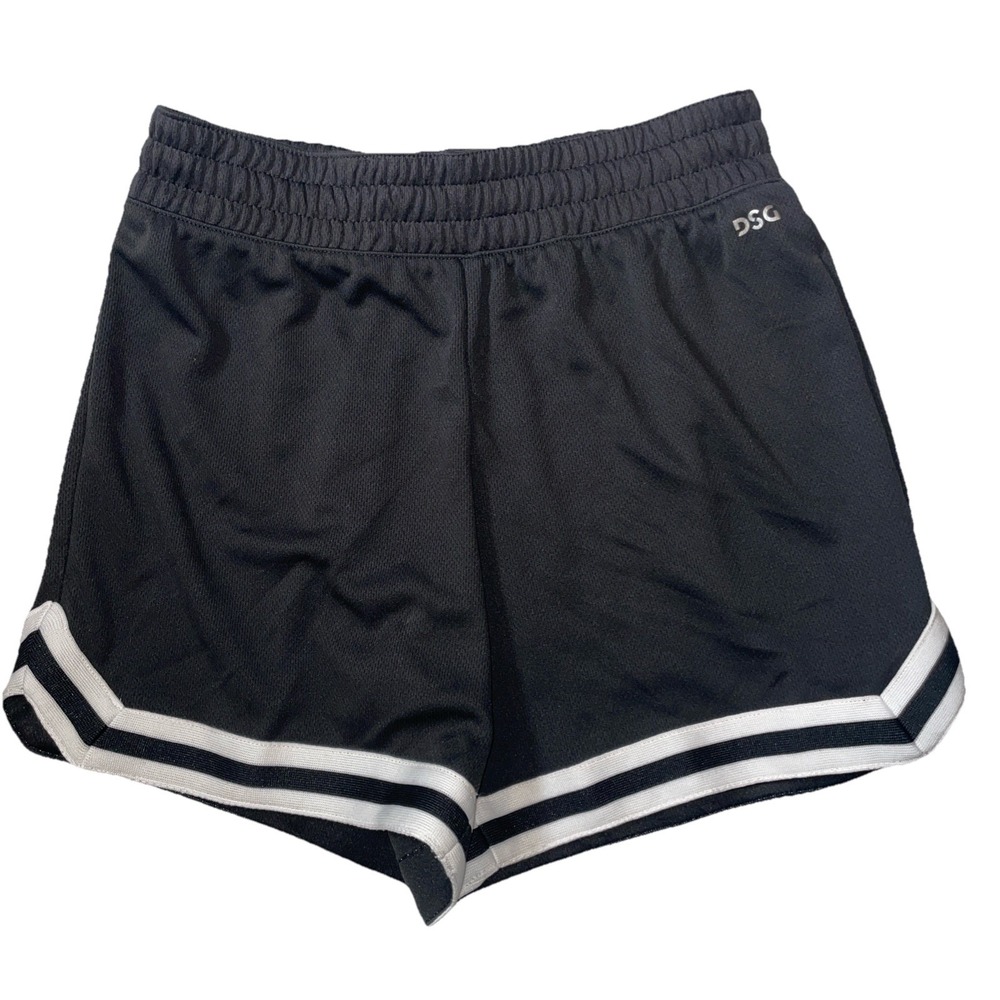 Girl's DAG14125 Moisture Wicking Mesh‎ Shorts Pure Black M Medium